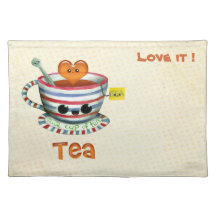 I love Tea -custom txt- Place Mat