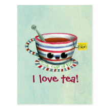 I love Tea -custom txt- Postcard