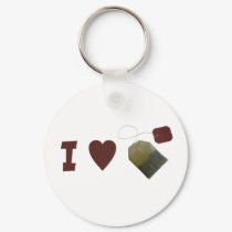 I love Tea Keychain