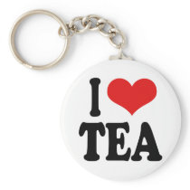 I Love Tea Keychains