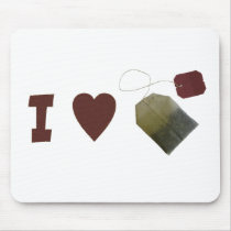 I love Tea Mousepad by RoamingRosie I love Tea Mousepad