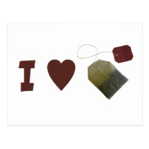 I love Tea Postcard
