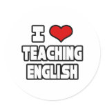 I Love Teaching English stickers