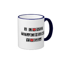 I Love Teaching Yoga Coffee Mugs