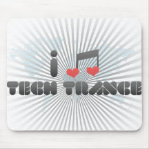 I Love Tech Trance Mouse Pads