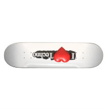 I love Techno #2 Skateboard