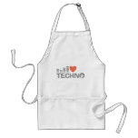 I Love Techno aprons