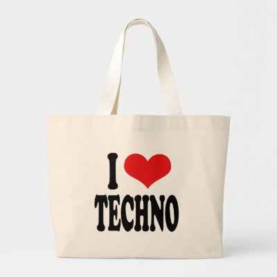 I Love Techno bags