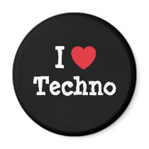 I love Techno heart custom personalized magnets by funnycustomtshirts I love Techno heart custom personalized magnets