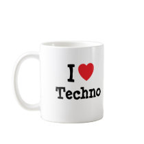 I love Techno heart custom personalized mugs by funnycustomtshirts I love Techno heart custom personalized mugs