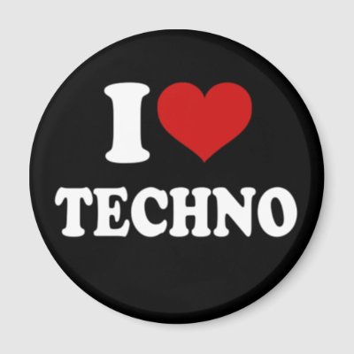 I Love Techno Magnet