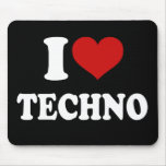 I Love Techno Mouse Pads