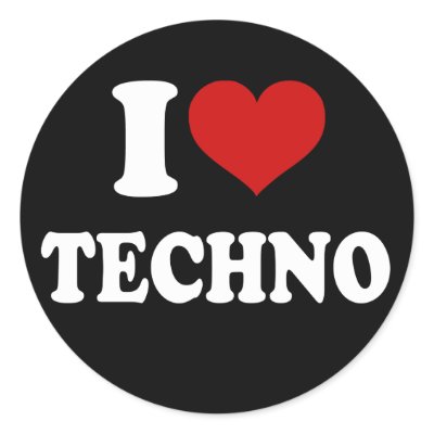I Love Techno stickers