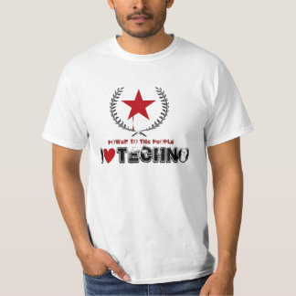 i love techno t shirt