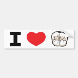 "I LOVE TEETH" Bumper Sticker bumper stickers