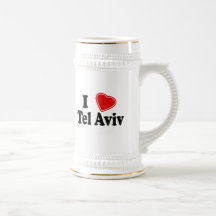 I Love Tel Aviv Coffee Mugs
