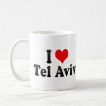 I Love Tel Aviv, Israel Coffee Mugs