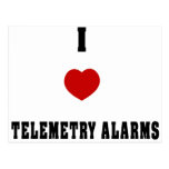 I Love Telemetry Alarms Postcard