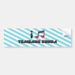 I Love Tembang Sunda Bumper Stickers