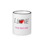 I love Template Text Mug