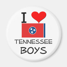 I Love Tennessee Boys Magnet