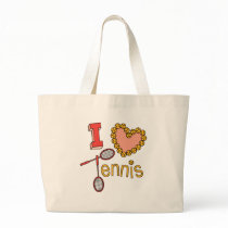 I Love Tennis bags by alternateworlds I Love Tennis bags
