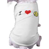 I Love Tennis Balls pet clothing by jennsdoodleworld I Love Tennis Balls pet clothing