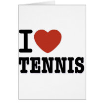 I LOVE TENNIS cards by senicaco I LOVE TENNIS cards