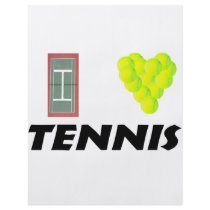 I love tennis full color flyer