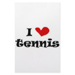 I love tennis gifts and t shirts with heart design stationery