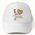 I Love Tennis Hats