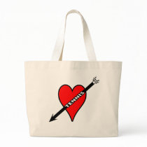 I Love Tennis Heart Bags