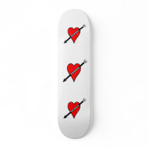 I Love Tennis Heart Skate Decks