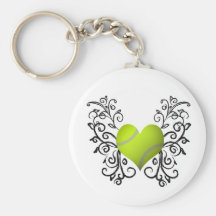 I Love Tennis Keychain