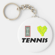 I love tennis keychain
