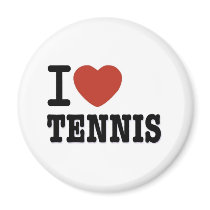 I LOVE TENNIS magnets by senicaco I LOVE TENNIS magnets