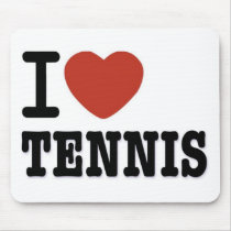 I LOVE TENNIS mousepads