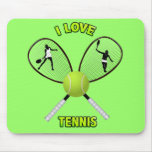 I LOVE TENNIS MOUSEPADS