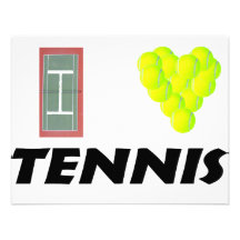 I love tennis personalized invite
