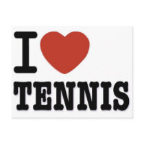 I LOVE TENNIS postcards by senicaco I LOVE TENNIS postcards