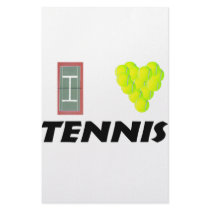 I love tennis customized stationery