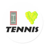 I love tennis sticker