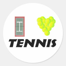I love tennis sticker