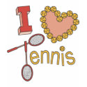 I Love Tennis Tees for Women t-shirts