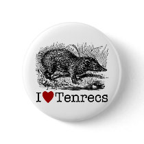 I Love Tenrecs buttons
