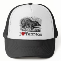 I Love Tenrecs hats