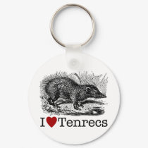 I Love Tenrecs keychains