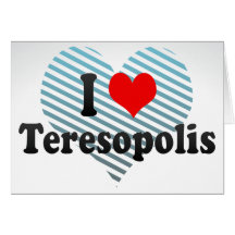 I Love Teresopolis, Brazil Greeting Cards
