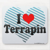 I Love Terrapin Mouse Pads