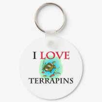 I Love Terrapins keychains